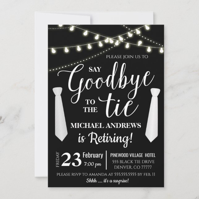 Einladung zur Einstellung von Mens (Vorderseite)