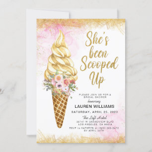 Einladung zur Eiscreme-Brautdusche