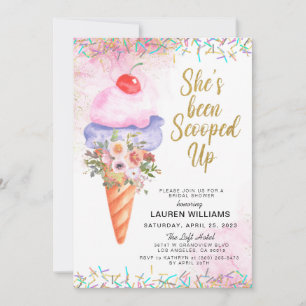 Einladung zur Eiscreme-Brautdusche