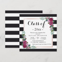 Einladung zur Elegante Blume Graduation Party