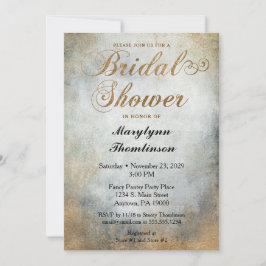 Einladung zur eleganten bemalten Kupfer Bridal Dus