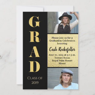 Einladung zur eleganten Graduiertenparty