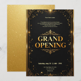 Einladung zur Eröffnung des Black and Gold Grand