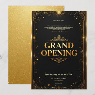 Einladung zur Eröffnung des Black and Gold Grand