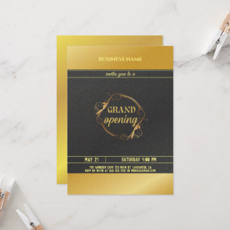 Einladung zur Eröffnung des Grand Opening-Logos in