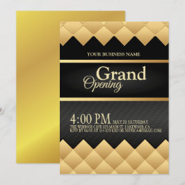 Einladung zur Eröffnung des Grand Opening-Logos in