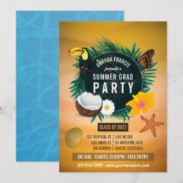 Einladung zur Exotic Tropical Beach Graduation Par