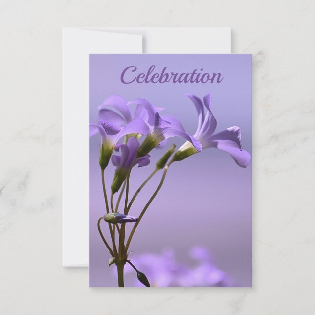 Einladung zur Feier (Vorderseite)