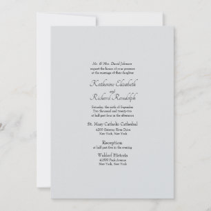Einladung zur feierlichen Hochzeit von Eltern in B