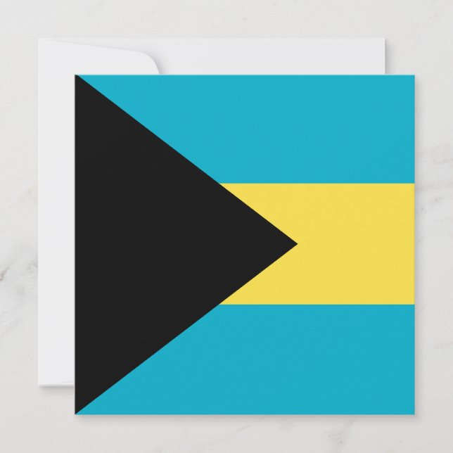 Einladung zur Flagge Bahamas (Vorderseite)