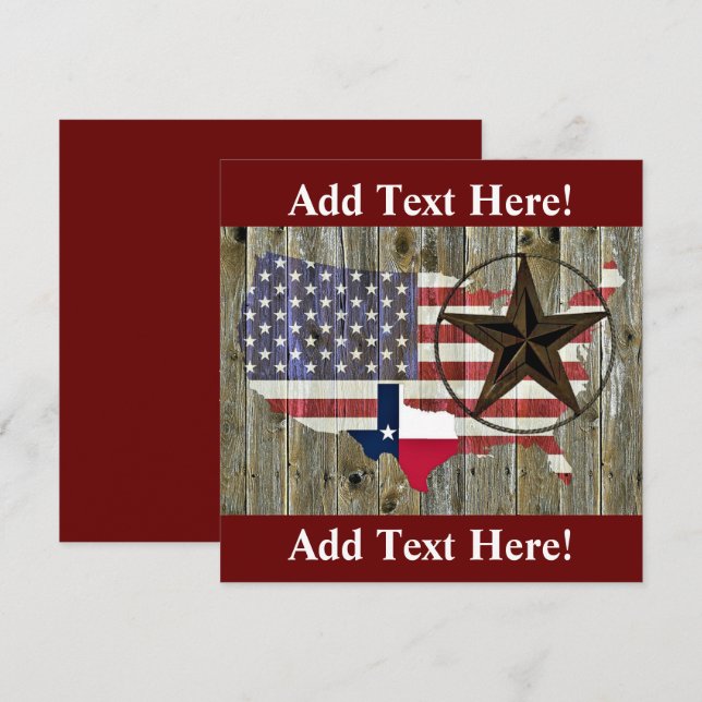 Einladung zur Flaggenstaatenkonferenz von Texas Lo (Vorne/Hinten)