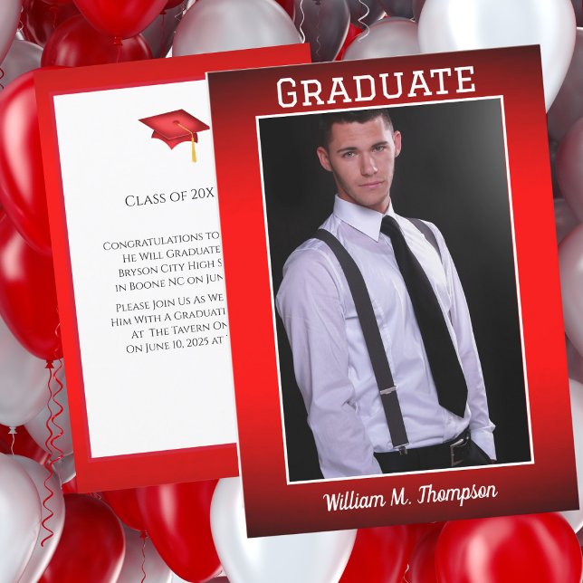 Einladung zur Foto-Graduiertenparty hinzufügen (Von Creator hochgeladen)
