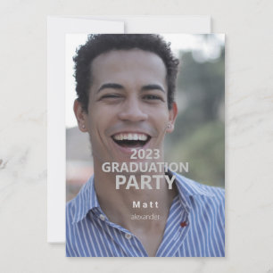 Einladung zur Foto Simple Graduation Party 2023