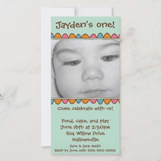 Einladung zur Fotokarte (Vorderseite)