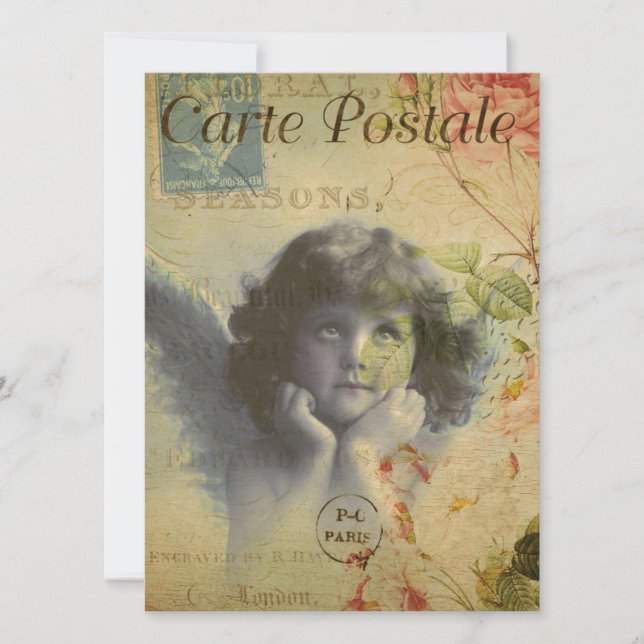 Einladung zur französischen Postkarte (Vorderseite)