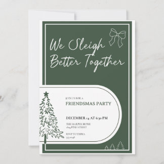 Einladung zur Friendsmas-Party Weihnachtsfeier Ein