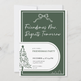 Einladung zur Friendsmas-Party Weihnachtsfeier Ein