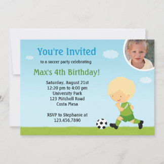 Einladung zur Fußball-Geburtstagspartei