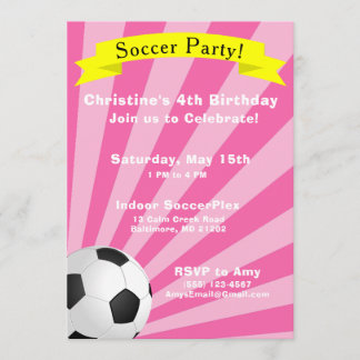 Einladung zur Fußball-Geburtstagsparty