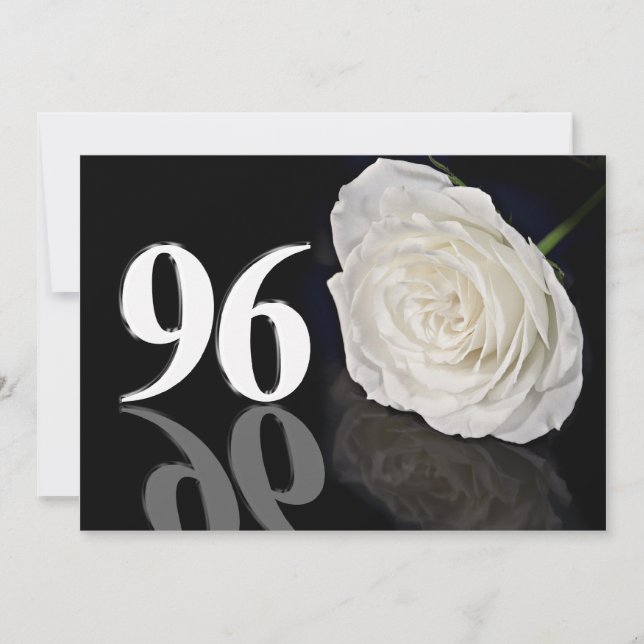 Einladung zur Geburtstagsfeier 96 Jahre alt (Vorderseite)