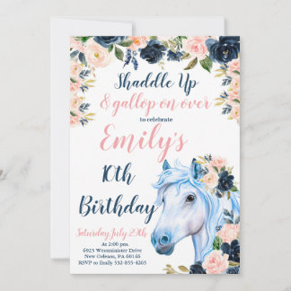 Einladung zur Geburtstagsfeier, Cowgirl jedes Alte