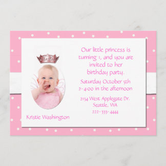 Einladung zur Geburtstagsfeier des rosa und weißen