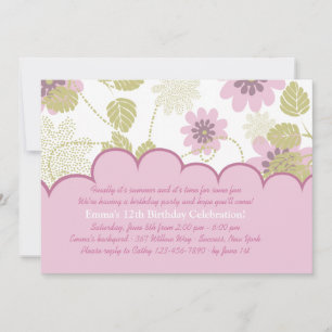 Einladung zur Geburtstagsfeier im Garten