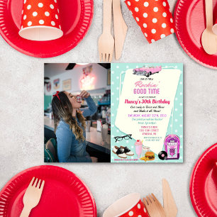 EINLADUNG ZUR GEBURTSTAGSFEIER IM RETRO-DINER DER
