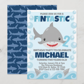 Einladung zur Geburtstagsfeier von Haifischen