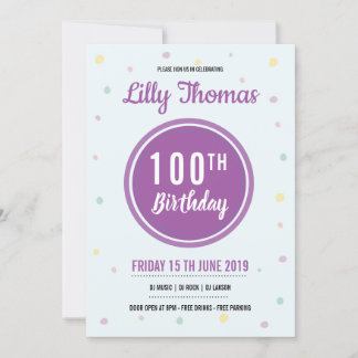 Einladung zur Geburtstagspartei