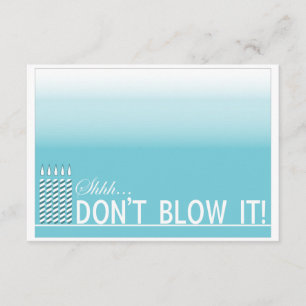 Einladung zur Geburtstagspartei Aquamarin