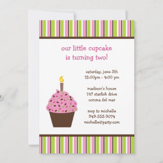 Einladung zur Geburtstagspartei Cupcake