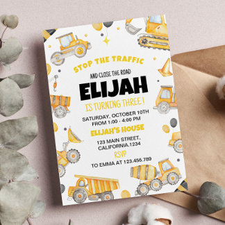 Einladung zur Geburtstagspartei des Baugewerbes