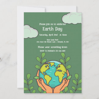 Einladung zur Geburtstagspartei des Earth Day