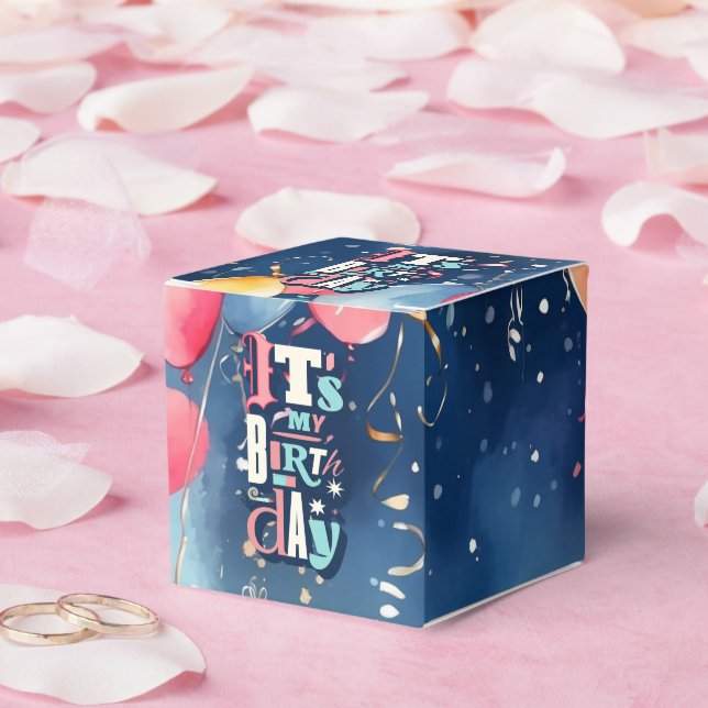 Einladung zur Geburtstagspartei Geschenkschachtel (Hochzeit)