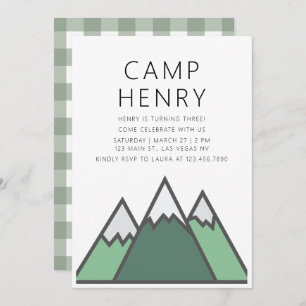 Einladung zur Geburtstagspartei im Camp