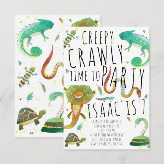 Einladung zur Geburtstagspartei Reptile