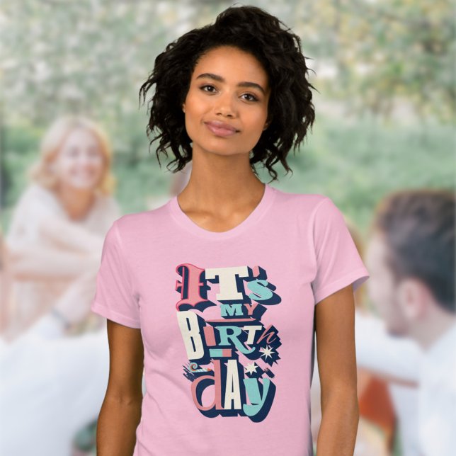 Einladung zur Geburtstagspartei T-Shirt (Von Creator hochgeladen)