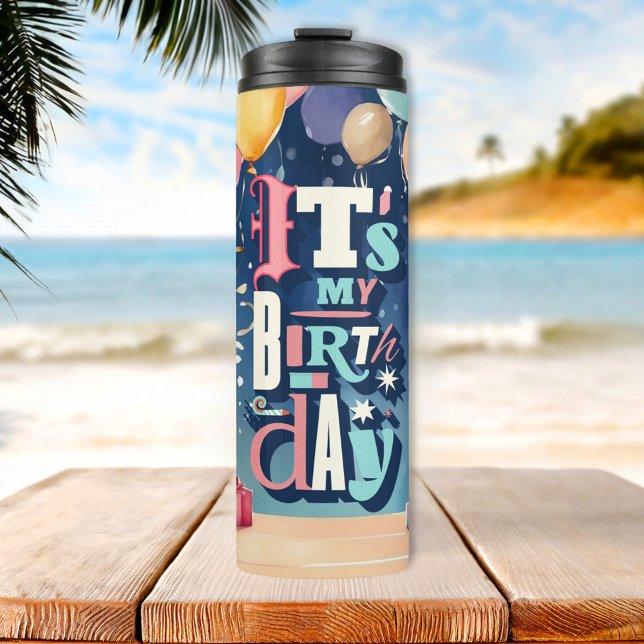 Einladung zur Geburtstagspartei Thermosbecher (Von Creator hochgeladen)