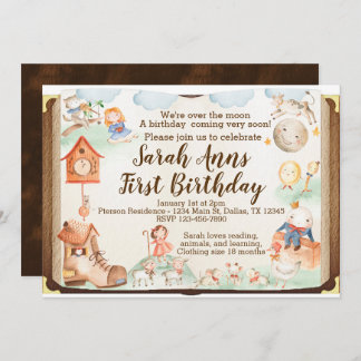 Einladung zur Geburtstagspartei von Mutter Gänse