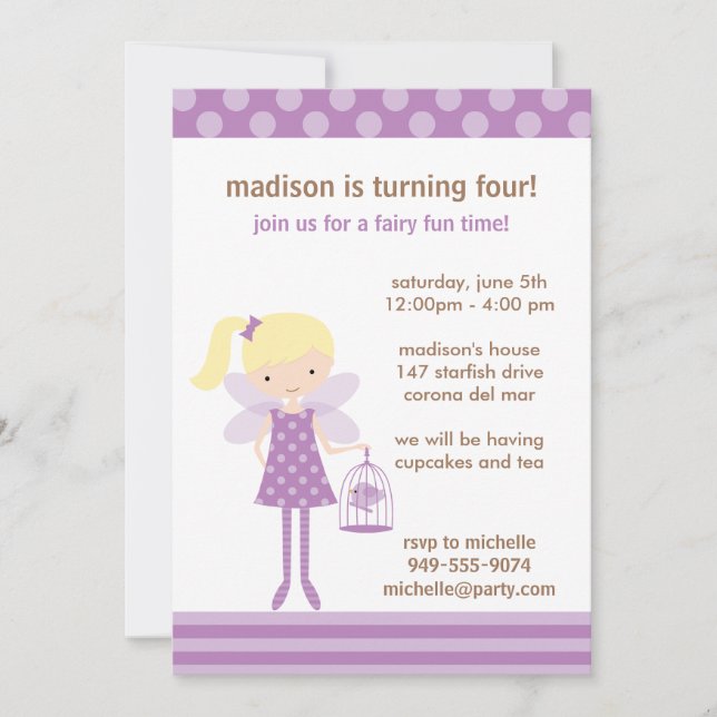 Einladung zur Geburtstagsparty (Vorderseite)