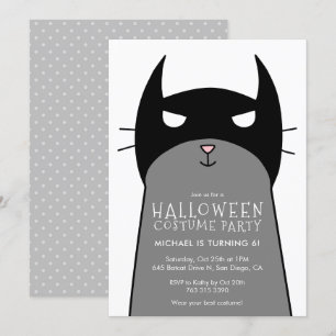 Einladung zur Geburtstagsparty der Kinder  Katze