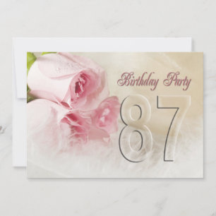 Einladung zur Geburtstagsparty für 87 Jahre