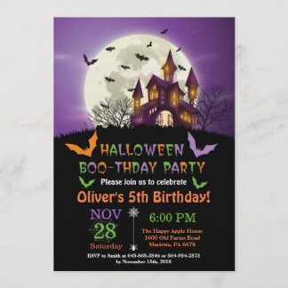 Einladung zur Geburtstagsparty Halloween