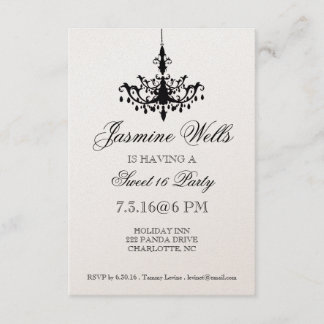 Einladung zur Geburtstagsparty| Kronleuchter|metal