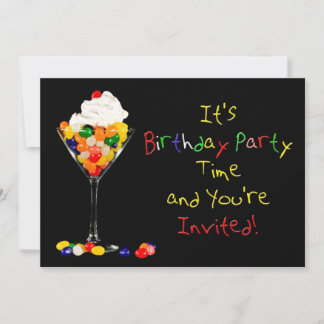 Einladung zur Geburtstagsparty , Sundae Jelly Bean