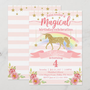 Einladung zur Geburtstagsparty von Magical Rainbow