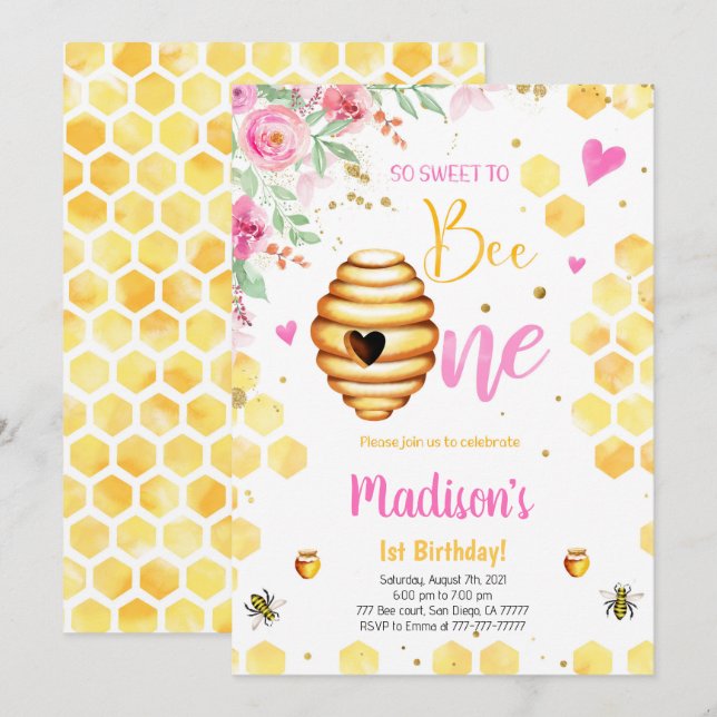 Einladung zur Gelben Biene (Vorne/Hinten)