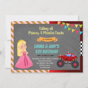 Einladung zur gemeinsamen Party von Prinzessin und