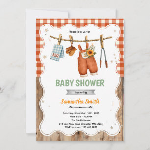 Einladung zur gemischten BBQ-Baby-Party